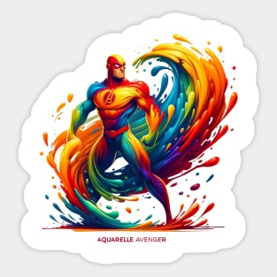 Aquarelle Avenger Sticker